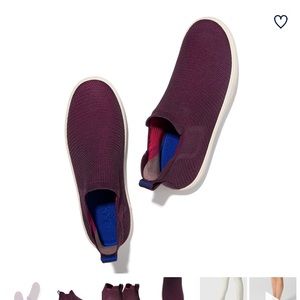 Rothy’s Chelsea Berry Lattice Stitch Hightop Sz 9